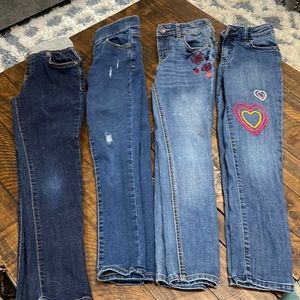 *Lot of 4* Cat & Jack Girls Jeans/Jeggings Sz 8